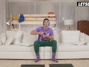 Czech Babe Lady Gang Fucks Gamer During Yoga Session - LETSDOEIT 2/16