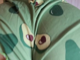 Stepsister in Sweet Pajama is Bouncing on My Dick like a Slut