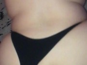 Fat ass slut rides dildo with butt plug 12/16