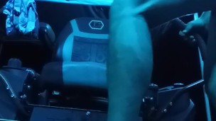 Pounding my ass and cum at the end. (Almost Caught)