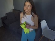 Poor Latina maid is fucked in the ass by her boss 2/16