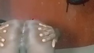 Sexyjayla254 stripping and fingering her gaping asshole upclose