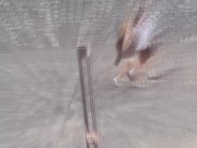 Sexy and Horny No Underwear wearing Hot Brunette Babe in Black Stockings shows her Pussy and Ass with Legs to Seduce a guy 1/16