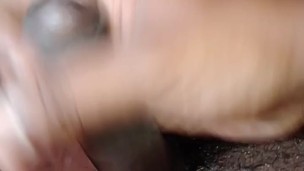 He caught me Cumming and as i tasted my cum