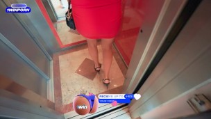 Girl next door gets fucked hard near elevator