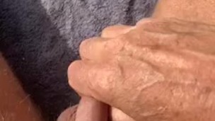 Nude beach and wanking