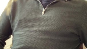 Rubbing one out by my kitchen. I need a hair cut.