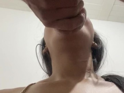 Deep blowjob with my mother-in-law