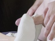 HANDSOME FOOTJOB from my MILF with SOCKS 🧦 😏😍 13/16