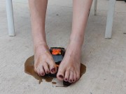 Pouring syrup on my feet and giving a model toy car a footjob 8/16