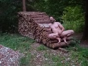 Real amateur public forest nude male masturbation 5/16
