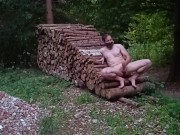 Real amateur public forest nude male masturbation 6/16
