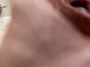 Slowly jerking off a big uncut cock with a POV ending 16/16