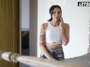 StepSisters Katie Kush & Charlotte Sins Fuck Each Other With A Strapon - LETSDOEIT 2/16