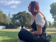 Italian Milf Artemisia Love 420 Smoking Sesh @ the park Full video on OF 1/16