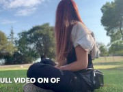 Italian Milf Artemisia Love 420 Smoking Sesh @ the park Full video on OF 10/16