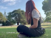 Italian Milf Artemisia Love 420 Smoking Sesh @ the park Full video on OF 14/16