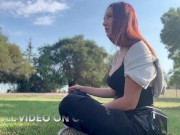 Italian Milf Artemisia Love 420 Smoking Sesh @ the park Full video on OF 3/16