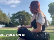 Italian Milf Artemisia Love 420 Smoking Sesh @ the park Full video on OF 6/16