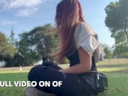 Italian Milf Artemisia Love 420 Smoking Sesh @ the park Full video on OF 9/16