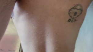 Sexy MILF shares intimate shower moment with her husband and gets fucked from behind