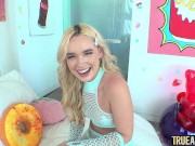 TRUE ANAL Cute blonde Khloe Kingsley has her little asshole fucked and stretched wide 2/16