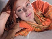 A red head girl makes me an amazing blowjob,deepthroat, Hawk Tuah Edition 1/16