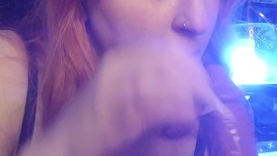 Ginger takes you to heaven for five minutes. Dildo training to make you proud!