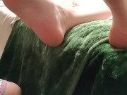 Interracial foot massage from Mexican husband to his white wife with lotion 16/16