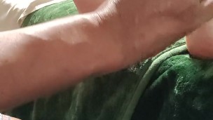 Interracial foot massage from Mexican husband to his white wife with lotion