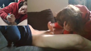 Heather Kane Looks at Disappointing Cock while Milking!