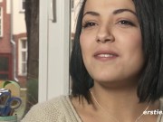 Ersties - Hot Amateur Babe Fingers Herself in the Living Room 9/16