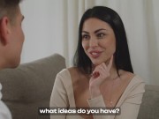 Sapphire Astrea begs to have her tight ass fucked and stretched by Jason Carrera's huge cock 2/16