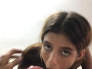 Horny stepsister welcomes me to our parents' house and we fuck hard sex - TUflacasex 7/16