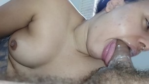 licking and drooling on the sides of the dick, until licking creampie spurting for both sides🍆😋🥛