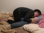 【個人撮影】 今日のSEX♡おうちでイチャイチャから騎乗位で真横からのアングル動画♡最後は初めてバックの状態で中出しフィニッシュ💓オープニングは逗子葉山デート👫／Japanese amateur 3/16