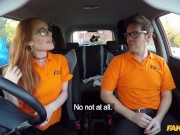 Fake Driving School - British ginger babe Ella Hughes gets her perfect pussy fucked during driving l 7/16