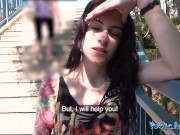 Public Agent - American in Europe seduced and given Creampie outdoors 5/16