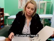 Fake Hospital - Horny blonde gets slammed hard and fast on the doctors surgery desk 1/16