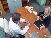 Fake Hospital - Horny blonde gets slammed hard and fast on the doctors surgery desk 2/16