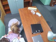 Fake Hospital - Horny blonde gets slammed hard and fast on the doctors surgery desk 4/16