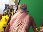 Hot Ebony LadyKaiyo twerks and bounces ass to glorilla rapper music 14/16