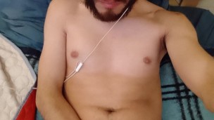 Playing With My Big Cock And Cumming