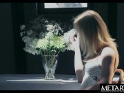 Gorgeous blonde's big tits jiggle as she masturbates eagerly 2/16