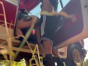 Stop Back Roading And Fuck Me - Outdoor Public Sex Almost Caught