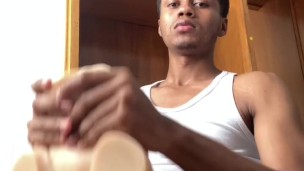 daddy fucks his fleshlight, the second cumshot before the year ends