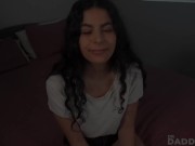 Curly Babe Sucks Dick Before Banging 2/16
