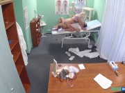 Fake Hospital - Real cheating by a blonde as she spreads her legs and fucks a doctor 15/16