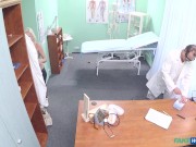 Fake Hospital - Real cheating by a blonde as she spreads her legs and fucks a doctor 2/16