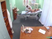 Fake Hospital - Real cheating by a blonde as she spreads her legs and fucks a doctor 5/16